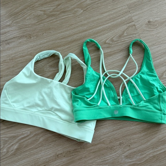 Athleta Green Set, Leggings and two bras - Picture 9 of 9